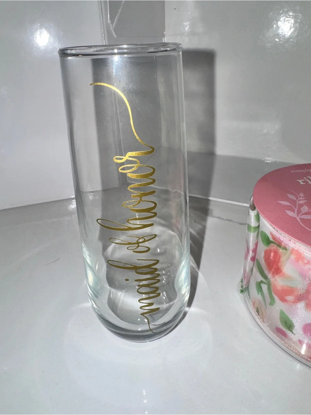 Maid of Honor Gift Set - White, Gold, Pink, Blue